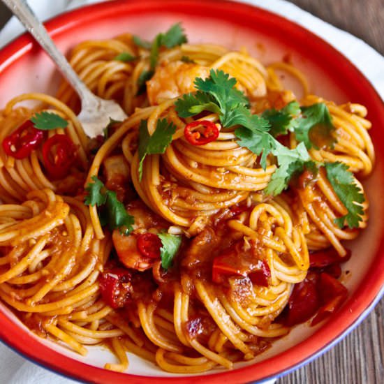 Tom Yum Spaghetti