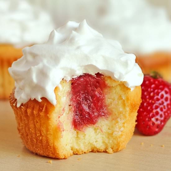 Strawberry Shortcake Cupcakes