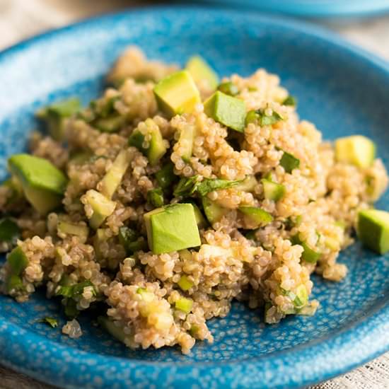 Tangy Avocado Quinoa Salad
