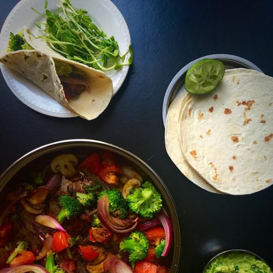 Vegan Fajitas + Guacamole
