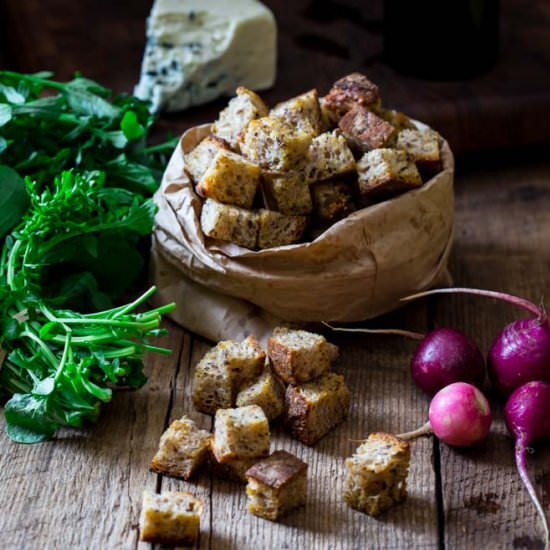 Simple Home-made Croutons
