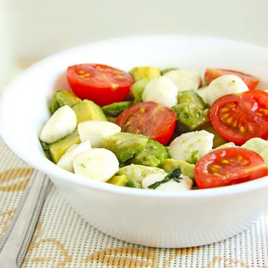 Avocado Salad with Tomato Cucumber