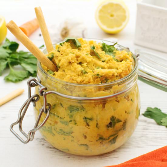 Carrot & Coriander Dip [vegan]