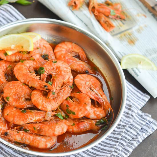 Jamaican Inspired Peppered Shrimp
