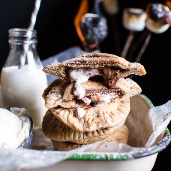 Campfire Grilled S’more Calzones.
