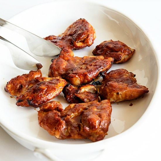 Honey BBQ Baked Chicken Thighs