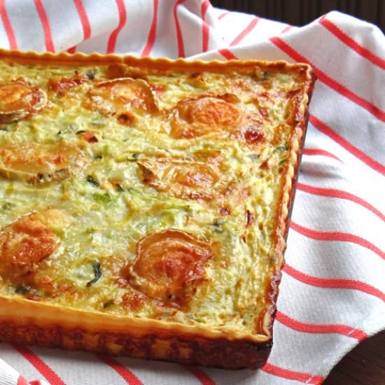 Leek and Goat’s Cheese Quiche