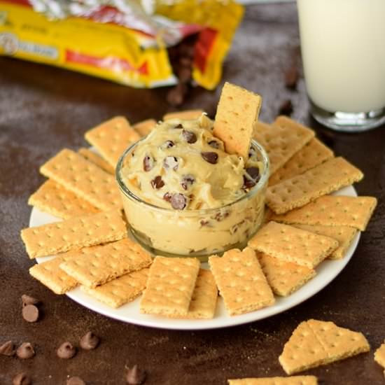 Eggless Cookie Dough Crack Dip