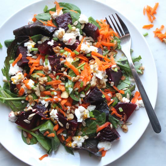 Roasted Beet Salad with Goat Cheese