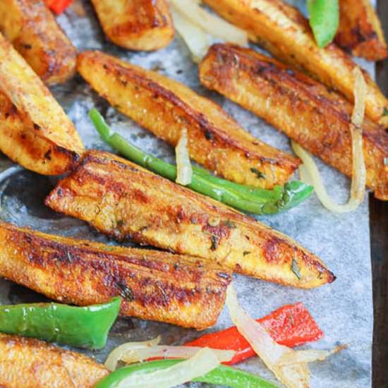 Jerk Roast Plantains