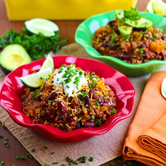 {One Pan} Cracked Wheat Chili