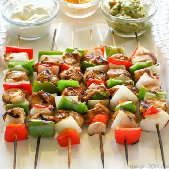 Fajitas on a Stick