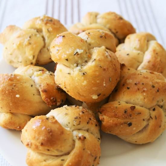 Garlic Parmesan Knots