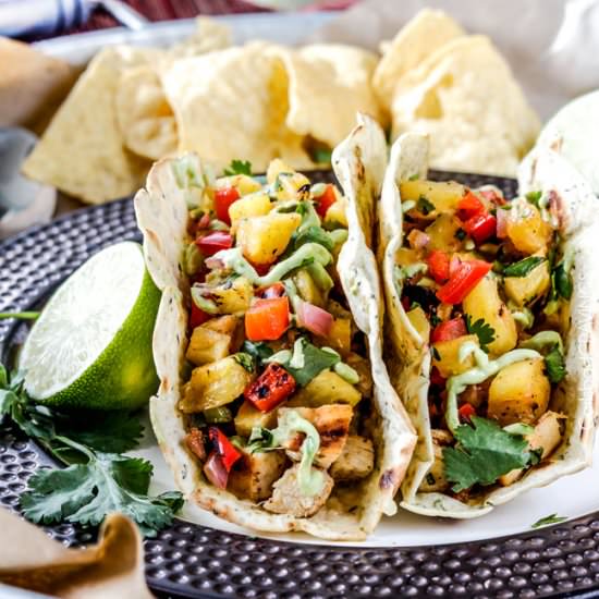 Chili Lime Chicken Tacos