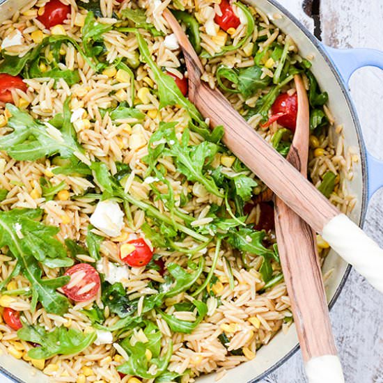 Orzo Salad with Summer Vegetables