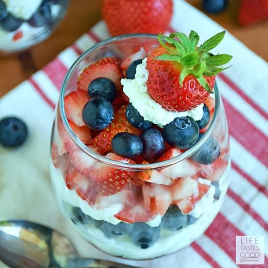 Red White and Blue Parfaits
