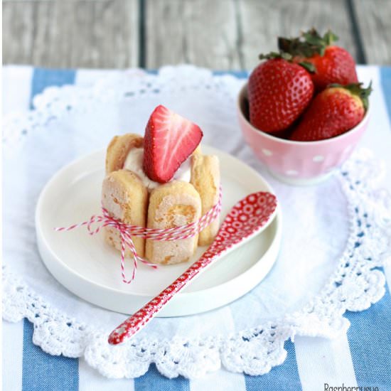 Mini Strawberry Charlottes