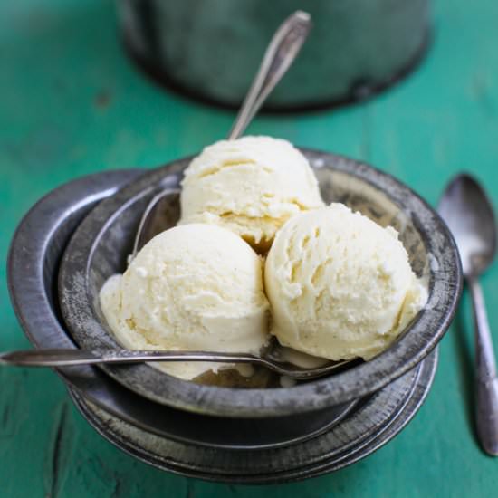 No-Cook Vanilla Bean Ice Cream