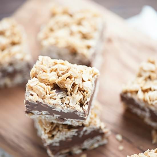 No Bake Chocolate Peanut Butter Bar