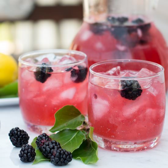 Sweet and Tart Blackberry Lemonade