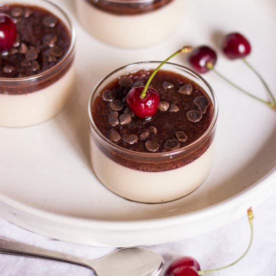 Coffee Cherry Panna Cotta