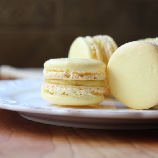Lemon Curd Macarons