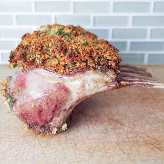Rack of Lamb with Garlic-Herb Crust