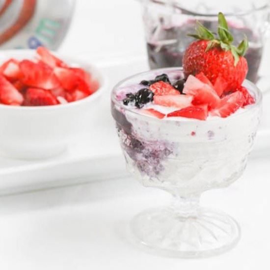 Red White and Blue Sundae