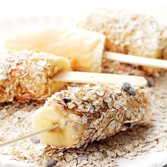Yogurt Granola Banana Pops