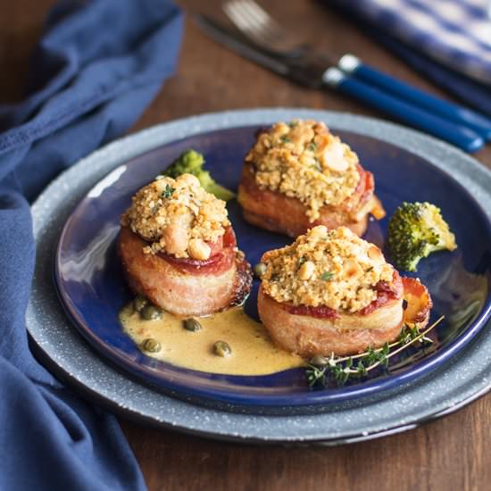 Pork Medallions with Bacon
