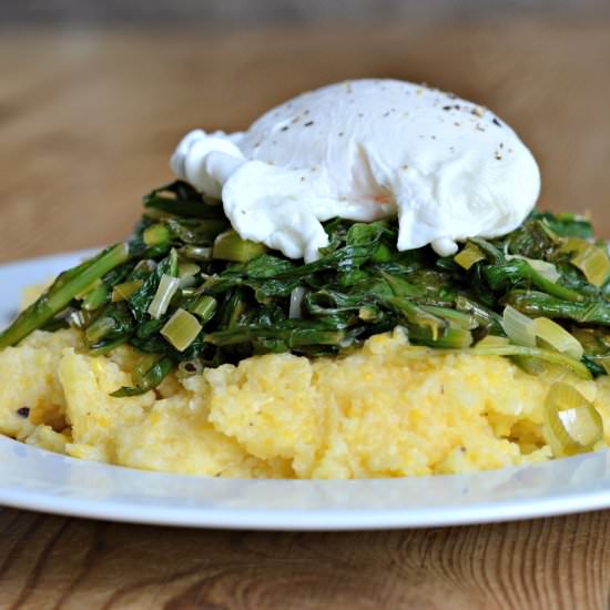 Turnip Greens with Green Garlic