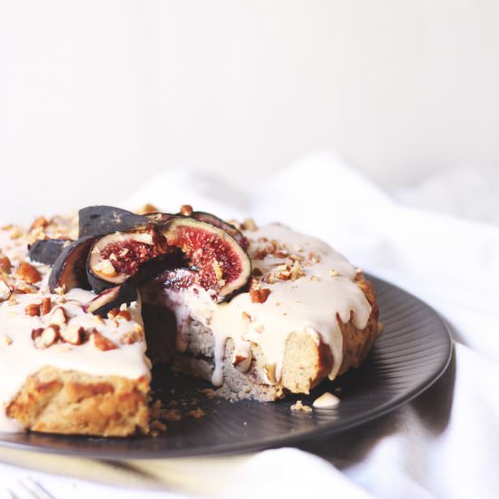 Parsnip + pecan cake