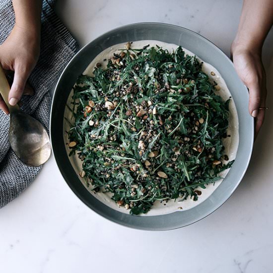 Wild Rice Rocket Salad with Raisins