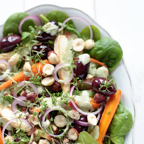 Roasted Carrot and Parsnip Salad