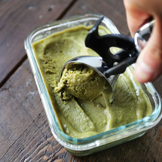 Green Tea Banana Ice Cream