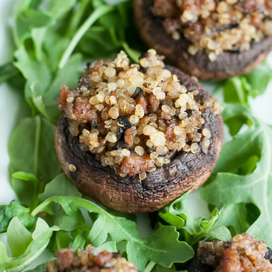 Quinoa Stuffed Mushrooms