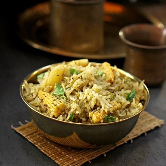 Baby Corn Biryani