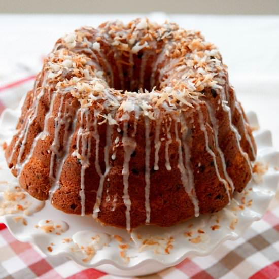 Chocolate Chip Coconut Bundt Cake