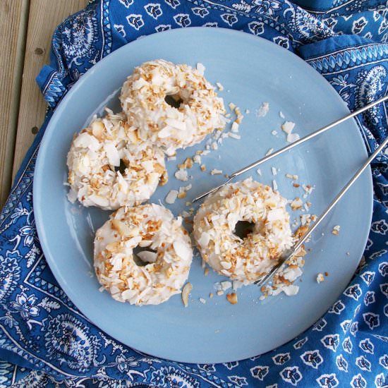 Toasted Coconut Cake Donuts