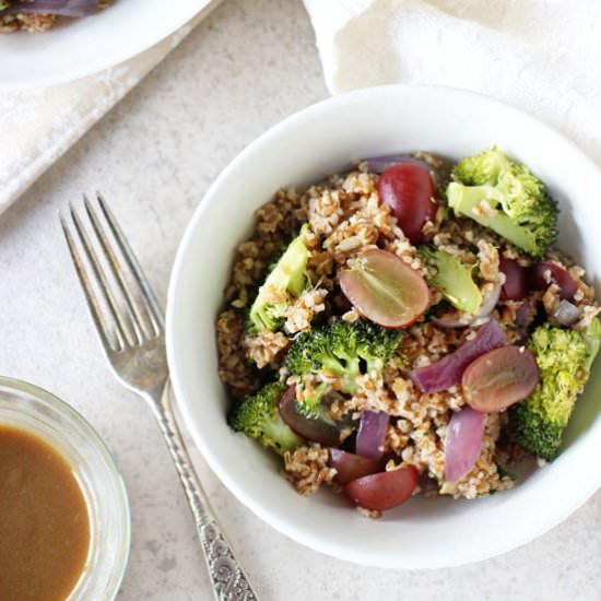 Broccoli & grape salad
