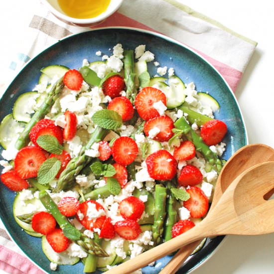 Strawberry asparagus feta cheese