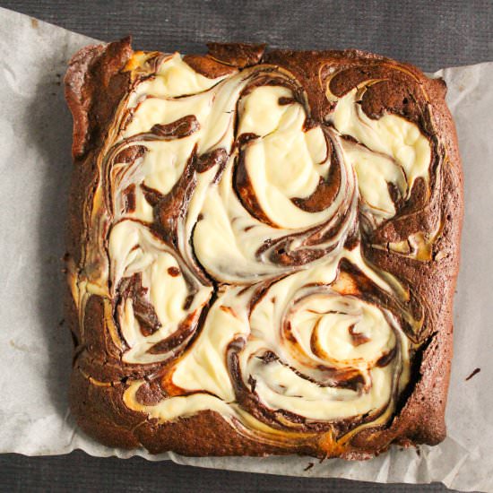 Cheesecake Swirl Chocolate Brownies