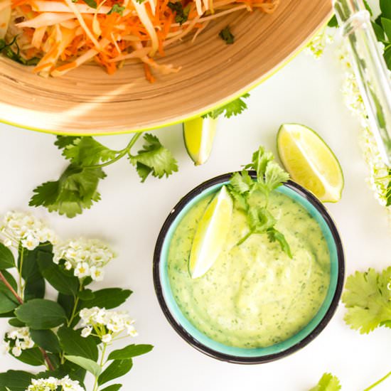 Salad with Cilantro Lime Mayonnaise