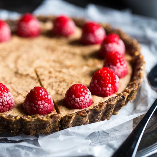 No Bake Chocolate Almond Tart