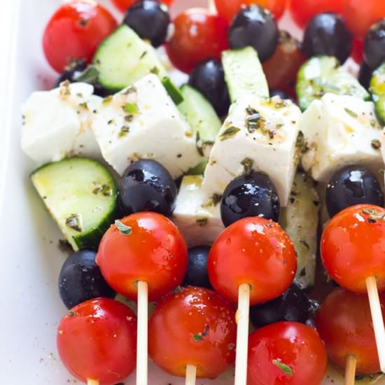 Greek Salad Skewers