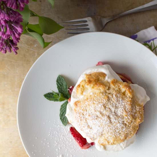 Strawberry Rhubarb Shortcakes