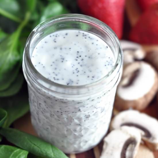 Homemade Creamy Poppyseed Dressing