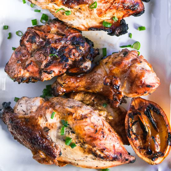 Grilled Chicken With Lemon Soy Sauce
