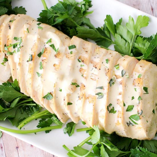 Seared Chicken Mustard Cream Sauce
