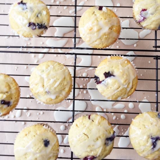 Vanilla Bean Blueberry Muffins